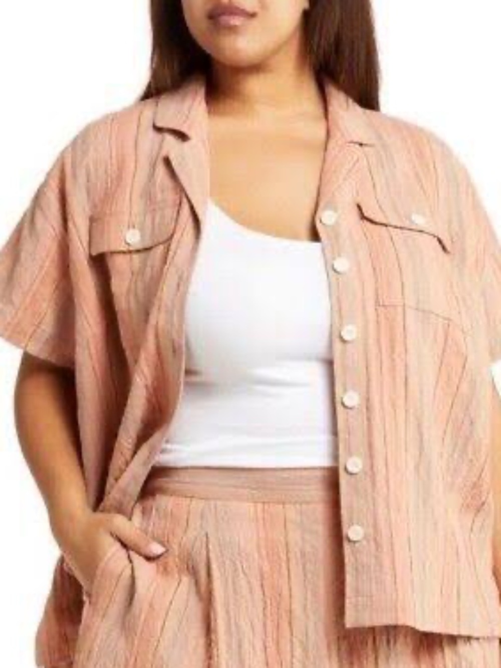 Madewell S Camp Striped Cotton-Linen Blend Top